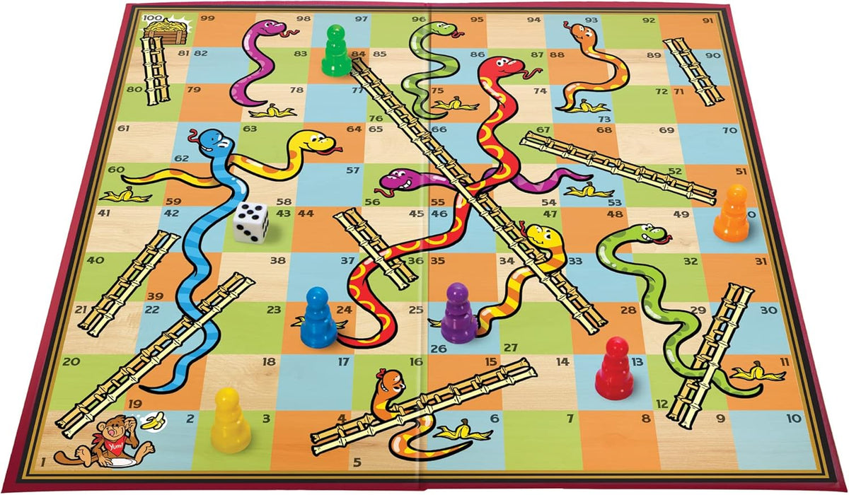 Schylling Classic Snakes and Ladders Board Game