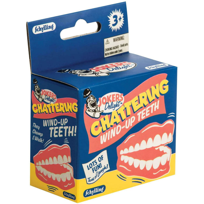 Schylling Wind-Up Chattering Teeth - Classic Novelty Desk Toy Since 1949