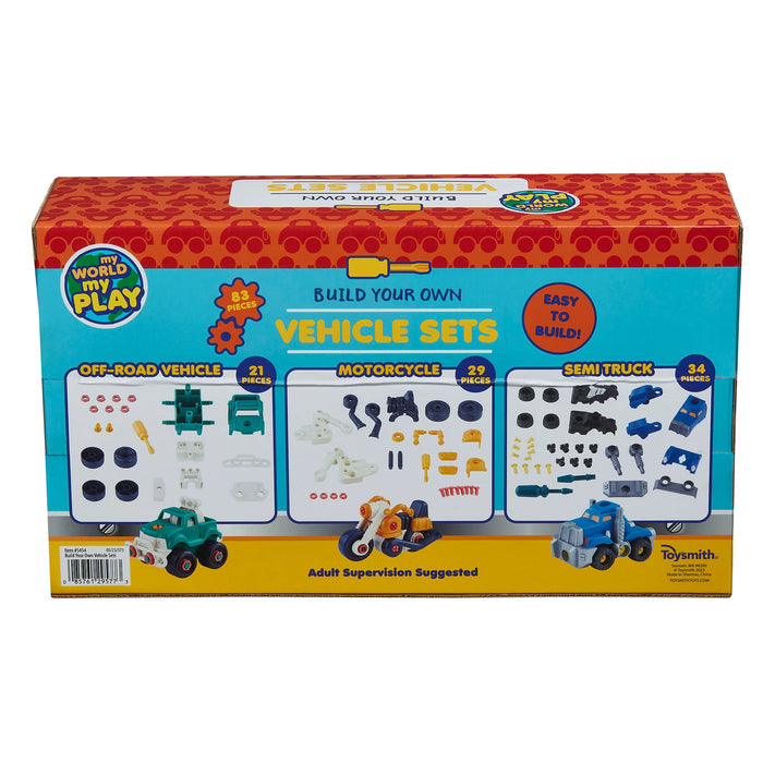 Build Your Own Vehicles Construction Set - STEM Building Toy