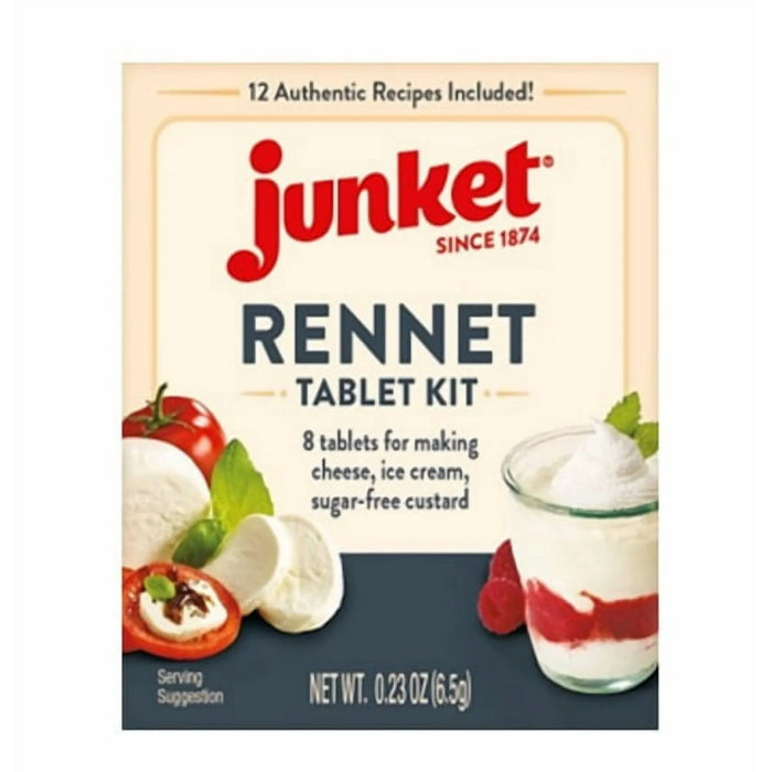 Junket Plant-Based Rennet Tablets for Homemade Cheese Making