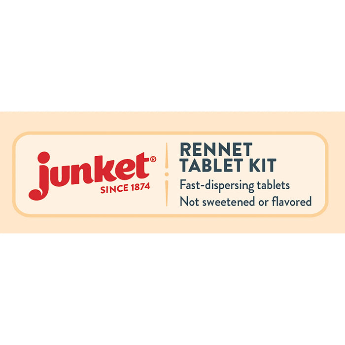 Junket Plant-Based Rennet Tablets for Homemade Cheese Making