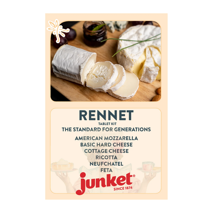 Junket Plant-Based Rennet Tablets for Homemade Cheese Making