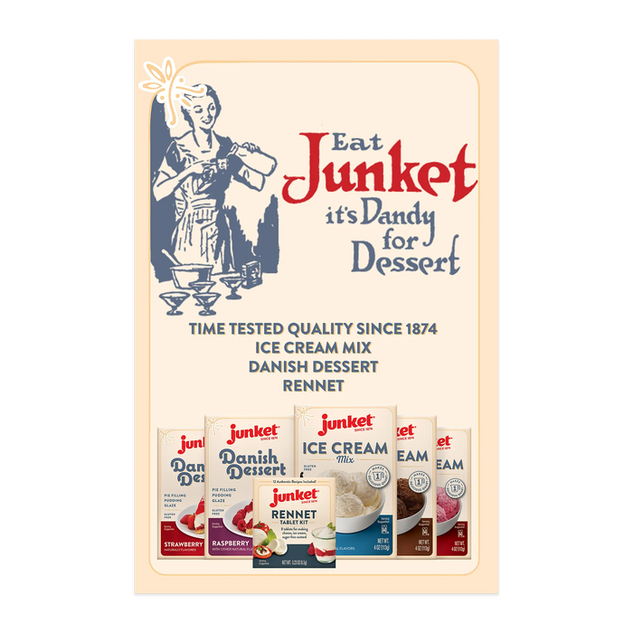 Junket Plant-Based Rennet Tablets for Homemade Cheese Making