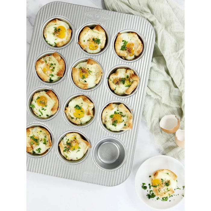 USA Pan 12 Cup Non-Stick Aluminum Muffin Pan #120MF-1