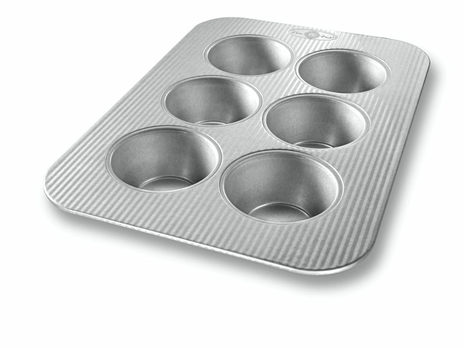 USA Pan 6-Cup Texas Muffin Pan - Extra Large Nonstick Muffin Pan