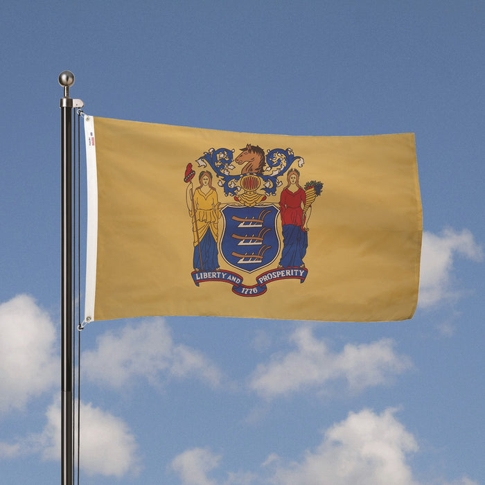 Valley Forge New Jersey State Flag 2'x3' - Premium Spectra Max Nylon Made in USA Official NJ Flag