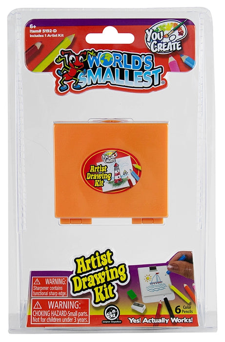 World's Smallest You Create Artist Drawing Set - Miniature Art Supplies Kit